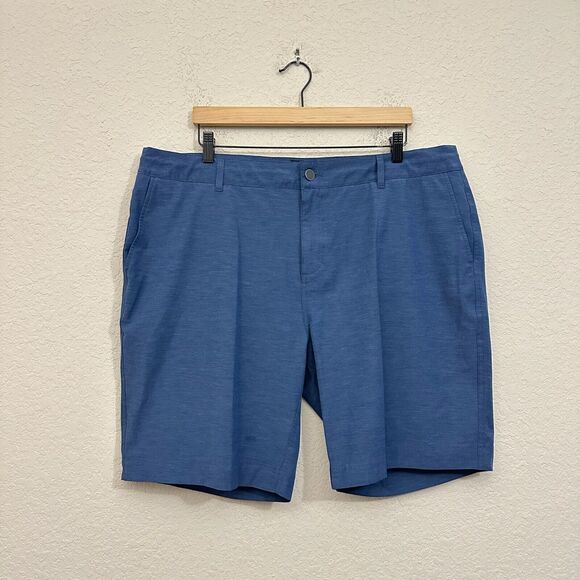 FAHERTY Belt Loop All Day 9" Shorts Drawstring in Navy Blue - Picture 1 of 12